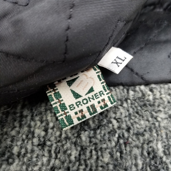 Broner Mens Trapper Hat Knit Plush Gray Size XL Unsex Quilted Lining Warm Winter - Picture 2 of 11